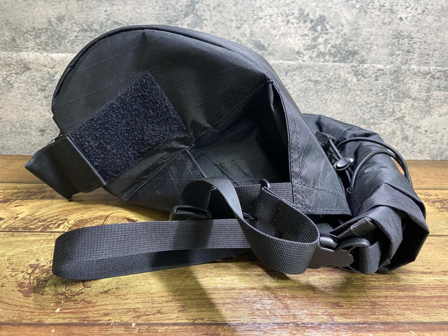 JB818 フェアウェザー FAIRWEATHER INDIVISUAL サドルバッグ 黒 スレ 汚れ