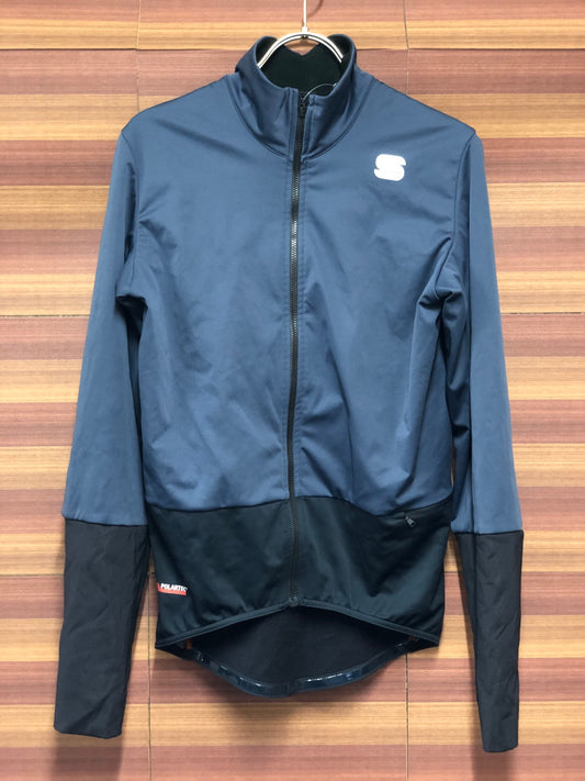 IQ816 スポーツフル sportful 長袖 サイクルジャケット 紺 S 裏起毛