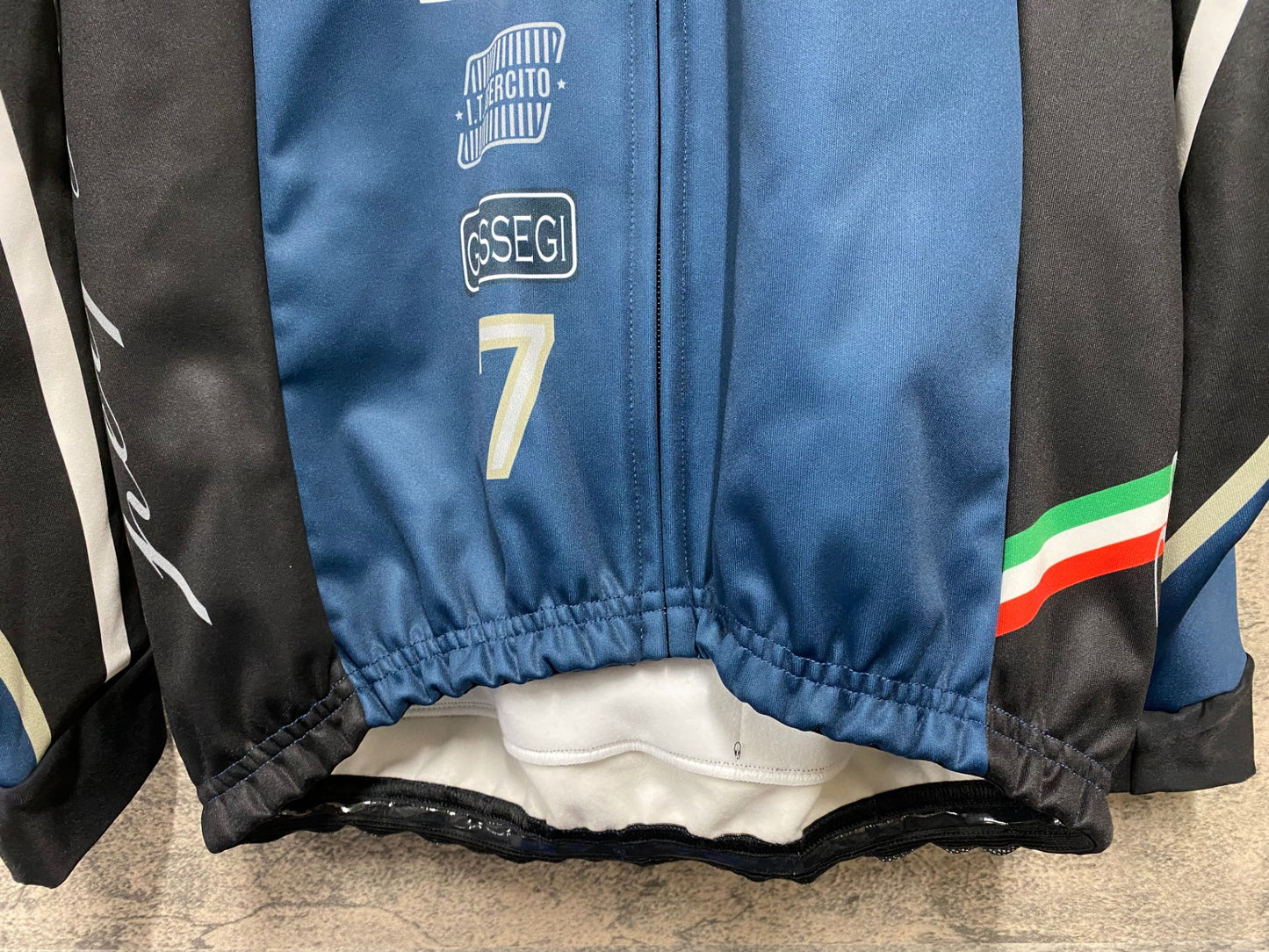 JA515 ジェッセージ GSG 7ITA サイクルジャケット 黒紺 M 裏起毛