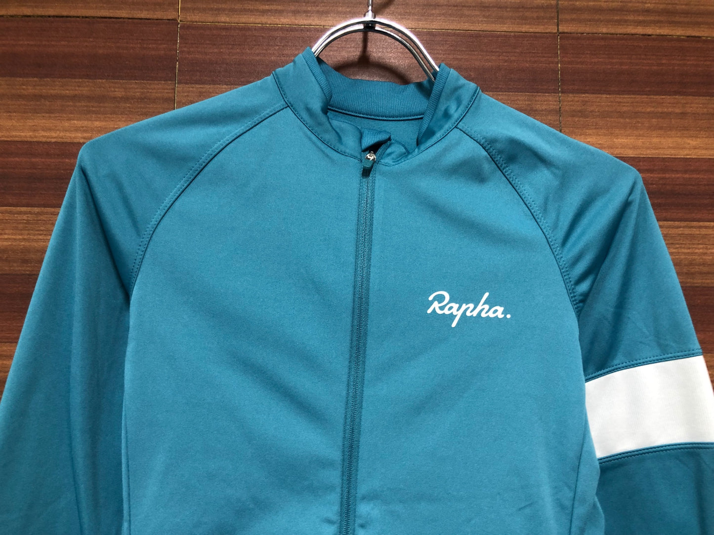 IH413 ラファ Rapha WOMEN'S CORE LONG SLEEVE JERSEY 長袖サイクルジャージ 青 XS 裏起毛