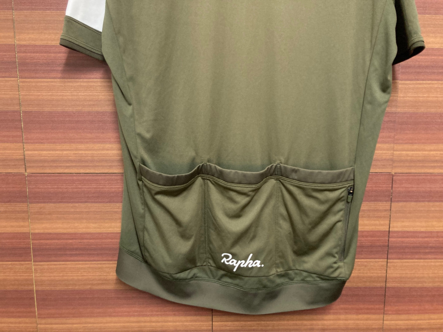 IB948 ラファ Rapha CORE JERSEY 半袖 サイクルジャージ オリーブ XL ※タグカット