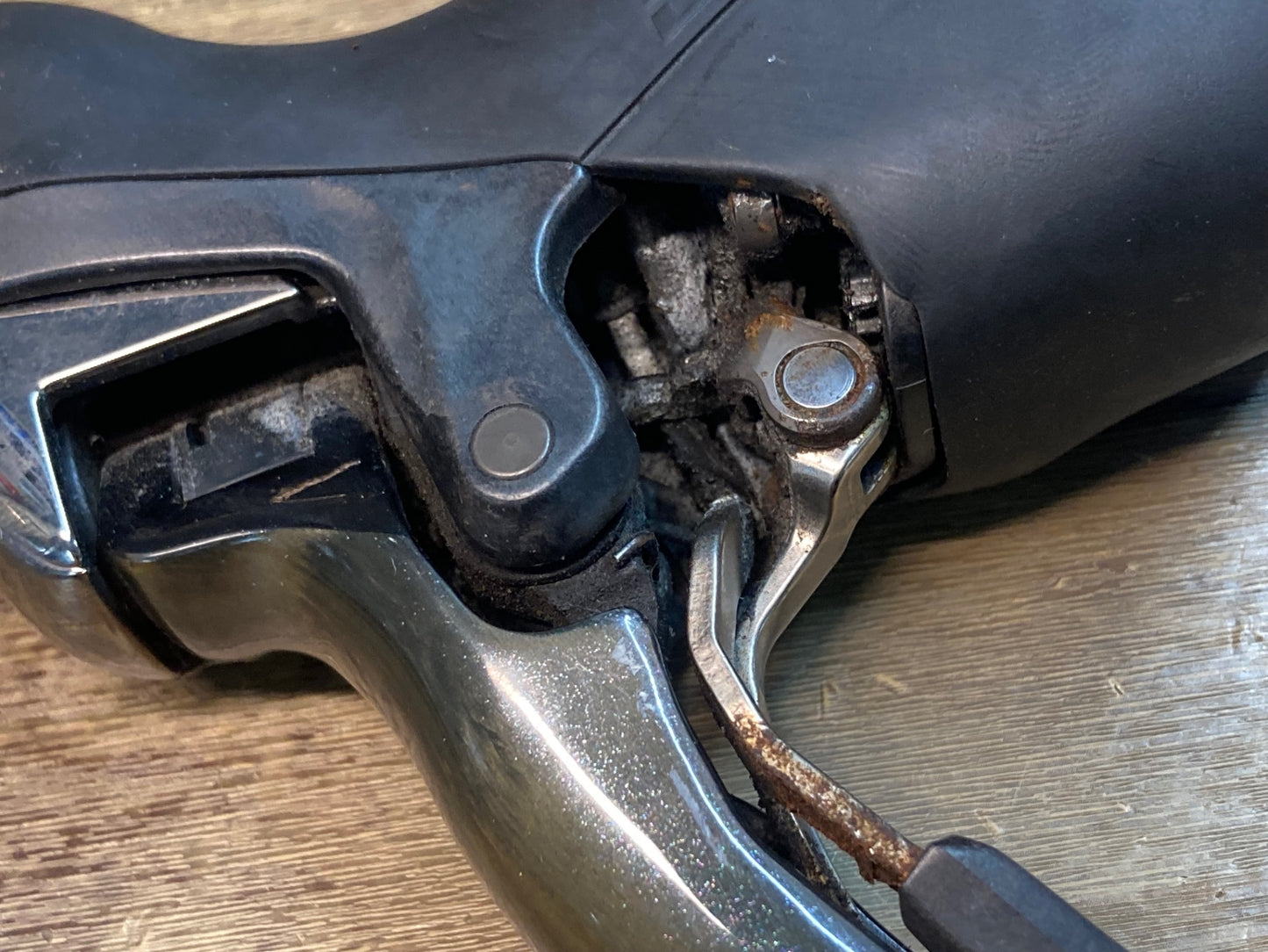 IV193 シマノ SHIMANO デュラエース DURA-ACE ST-7900 STIレバー ※ブラケット部割れのためジャンク