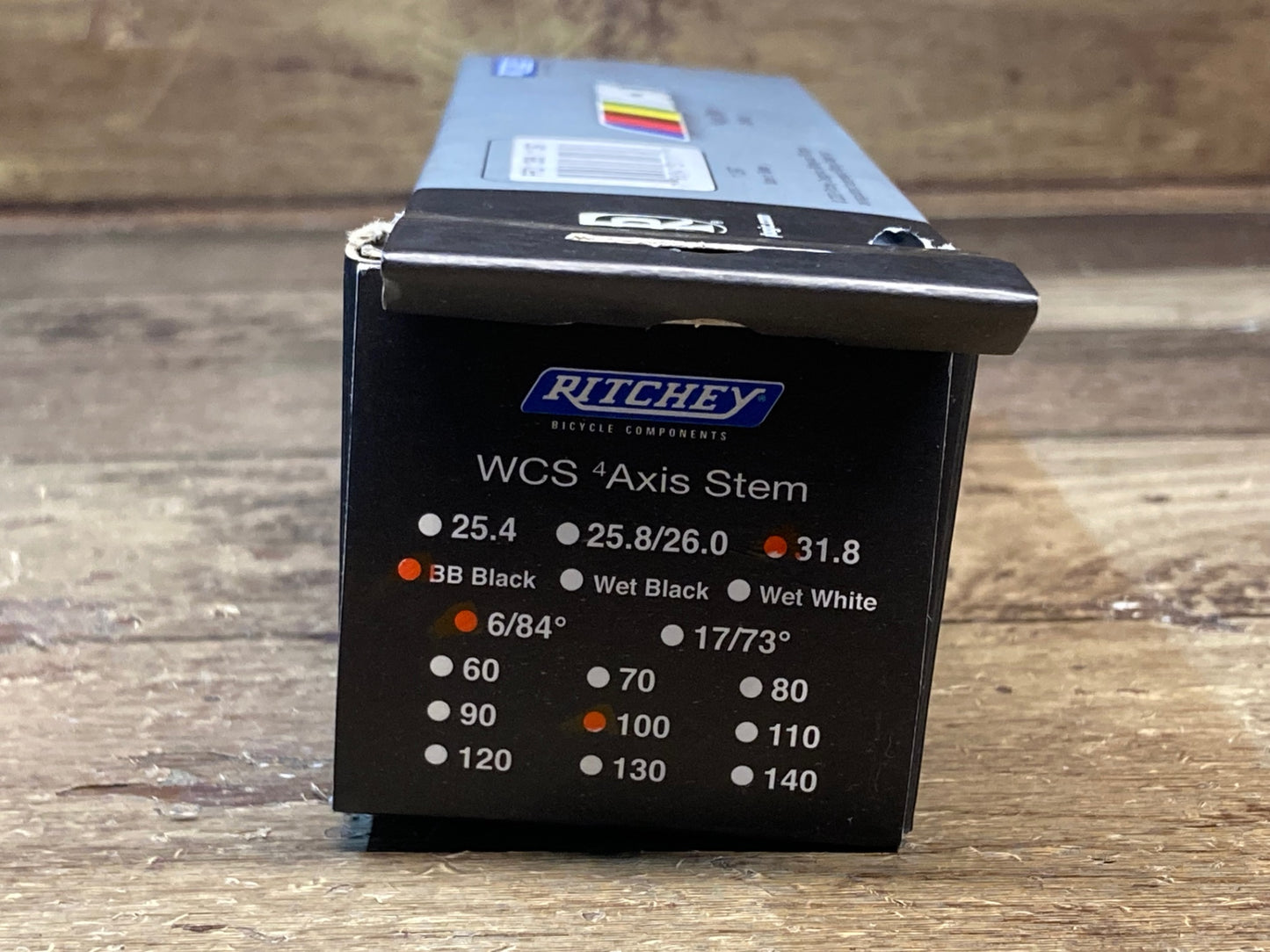 HU796 リッチー RITCHEY WCS AXIS アルミ ステム 黒 100mm Φ31.8 OS 6° 未使用