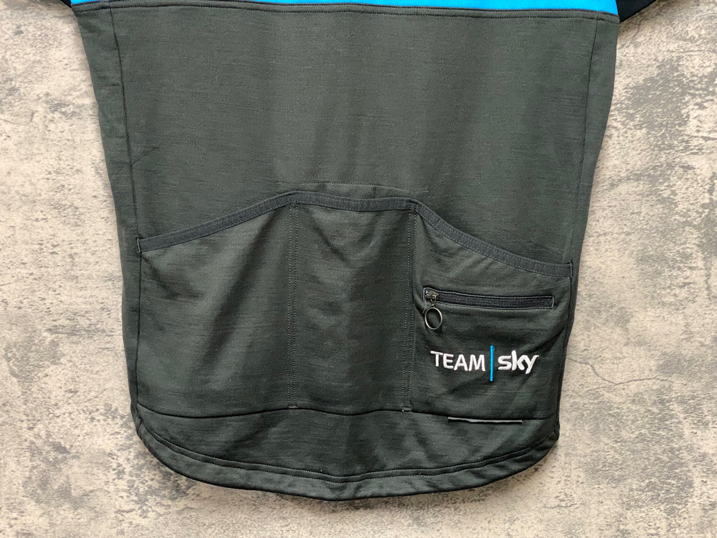 JC807 ラファ Rapha MEN'S CLUB JERSEY 半袖 サイクルジャージ ハーフジップ 黒 L TEAM sky