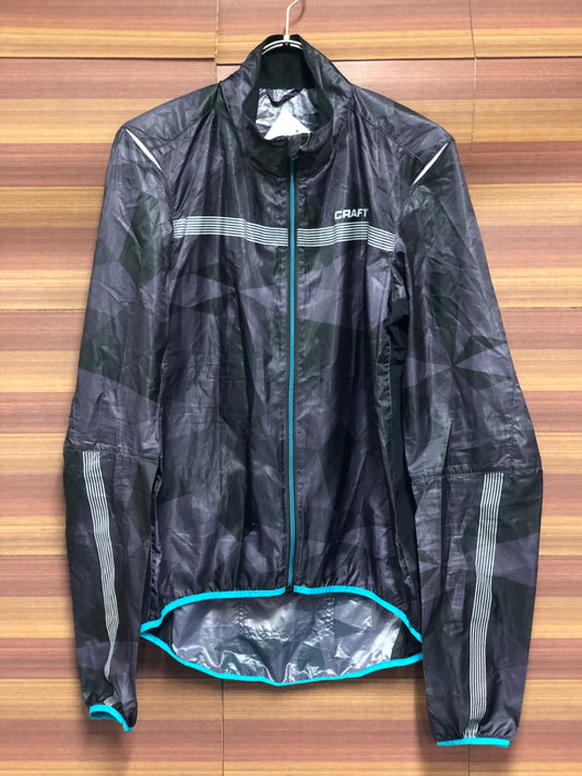IU726 クラフト CRAFT 長袖 ウインドブレーカー 黒 S