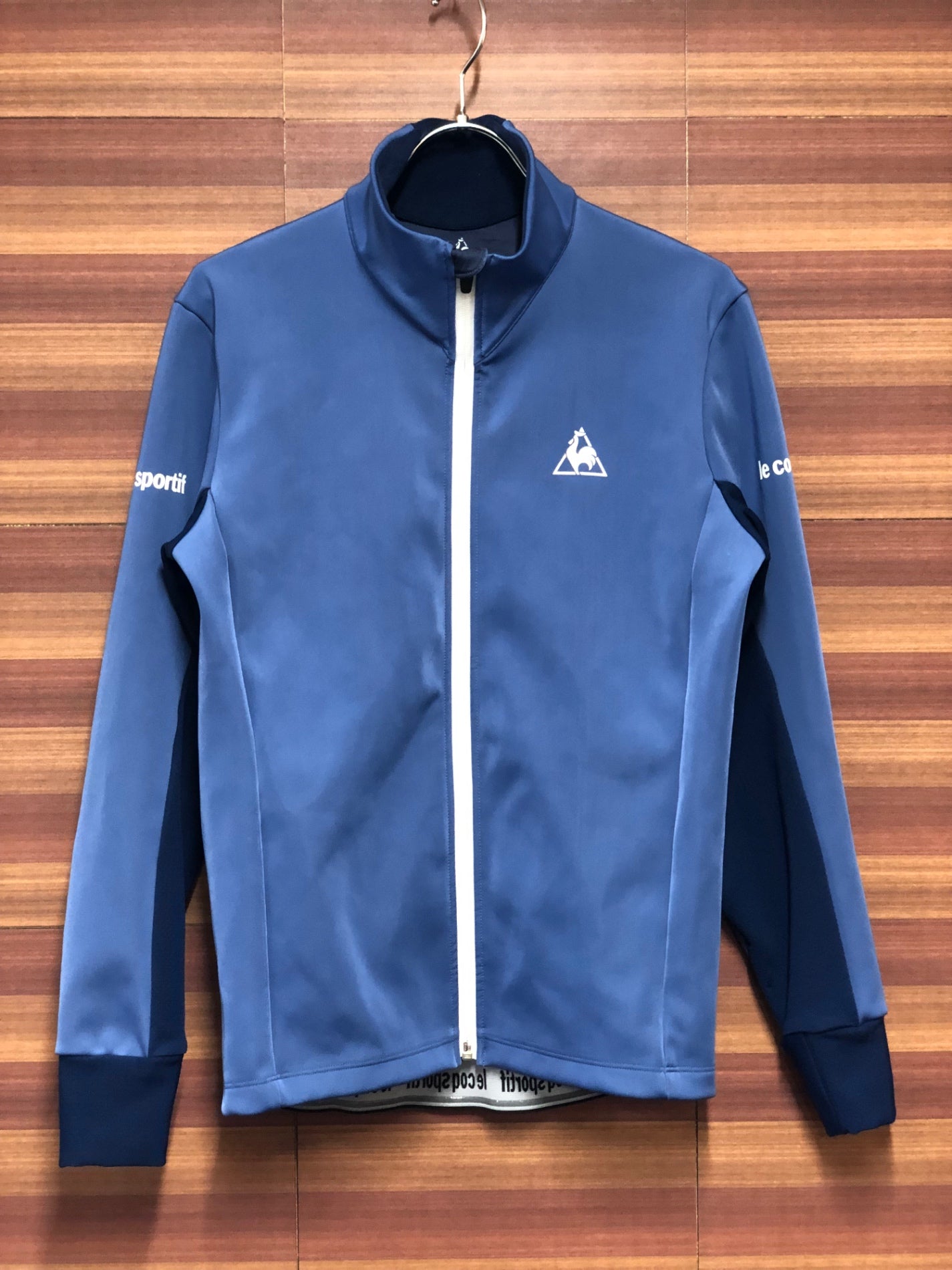 IL209 ルコックスポルティフ le coq sportif 長袖 サイクルジャケット 青 M 裏起毛