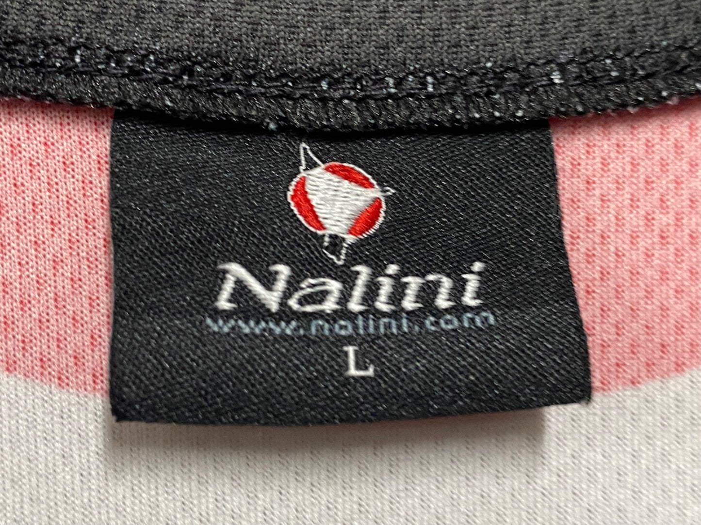 JB217 ナリーニ Nalini 半袖 サイクルジャージ 白 赤 L