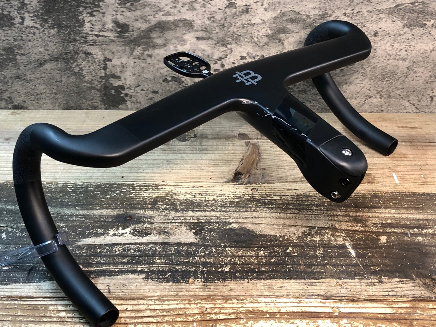 IX390 ブラックインク BLACK INC Integrated Aero Barstem AB02 ステム ハンドル 一体型 ブラケットC-C400mm －6° 110mm 純正マウント付属