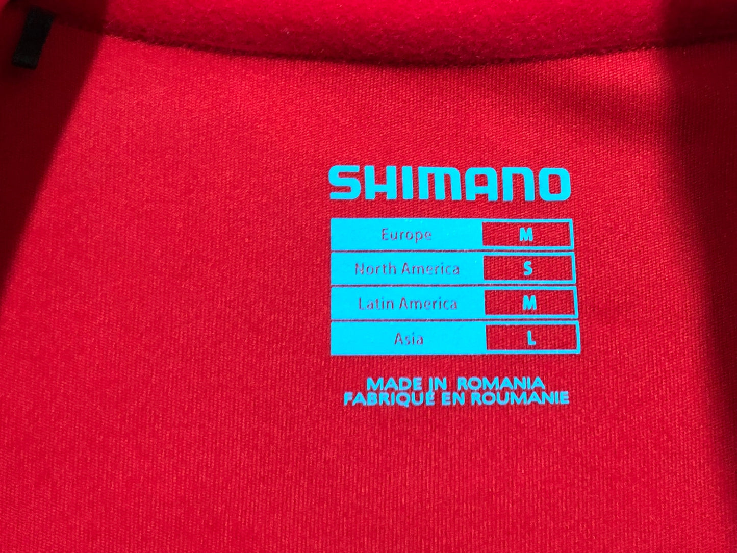 IP106 シマノ SHIMANO 長袖 サイクルジャージ 赤 L 裏起毛