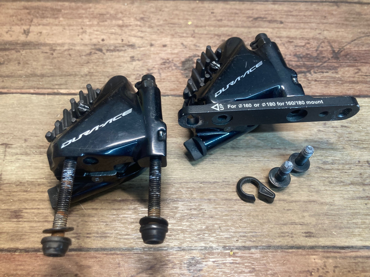 IH861 シマノ SHIMANO デュラエース DURA-ACE BR-R9170 ディスクブレーキ キャリパー 前後セット ※ボルト錆