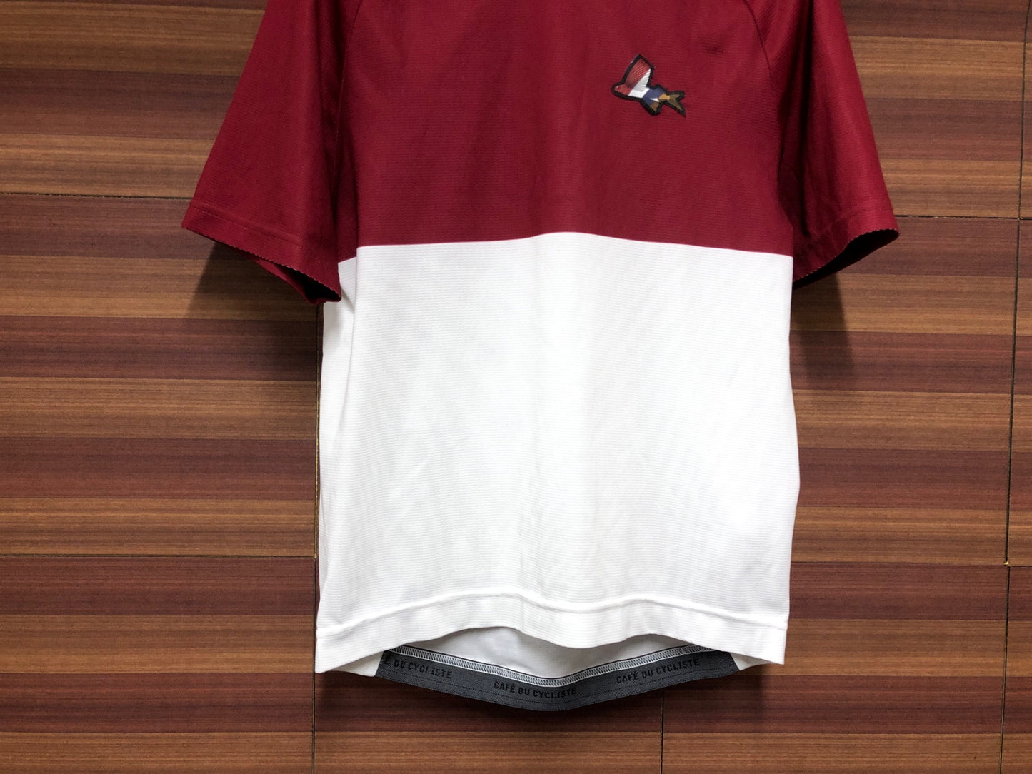 IT448 カフェドシクリステ Cafe du Cycliste Betty man 半袖 Tシャツ 赤 白 S