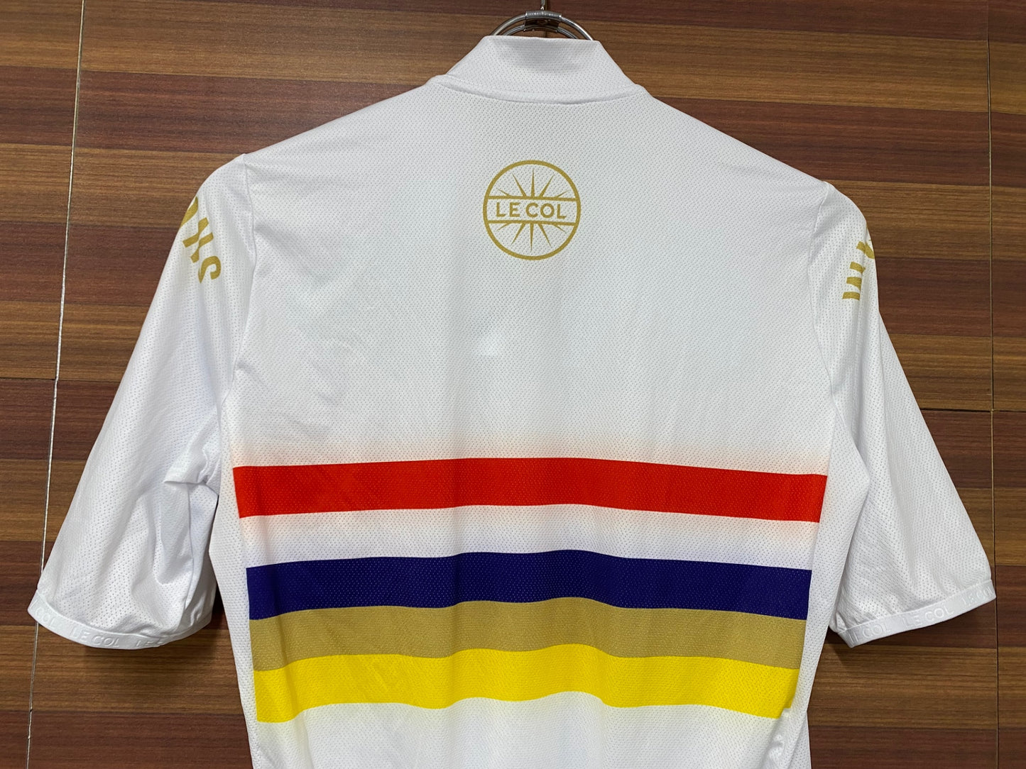 IO476 ルコル LE COL 半袖 サイクルジャージ 白 L