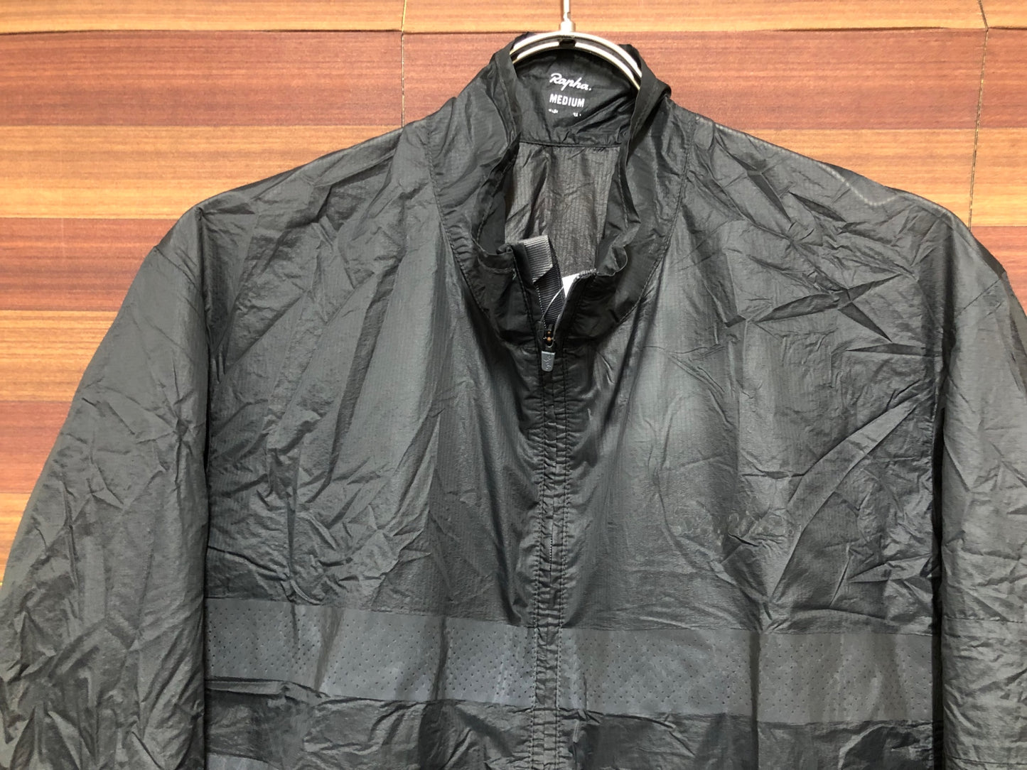 IO425 ラファ Rapha BREVET FLYWEIGHT WIND JACKET 長袖 ウインドブレイカー 黒 M