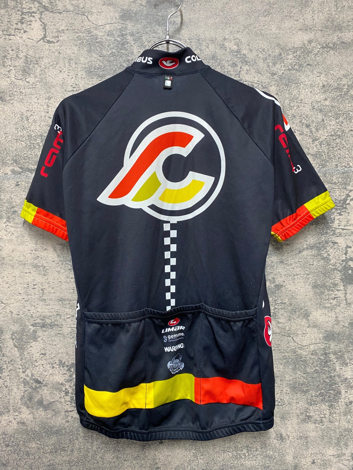 JC153 サンティーニ Santini 半袖 サイクルジャージ 黒 M Cinelli