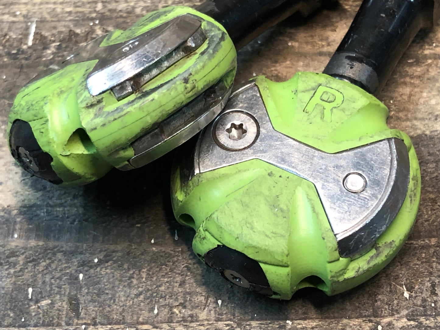 IR508 スピードプレイ SPEEDPLAY ZERO ビンディングペダル 黄緑 クロモリシャフト