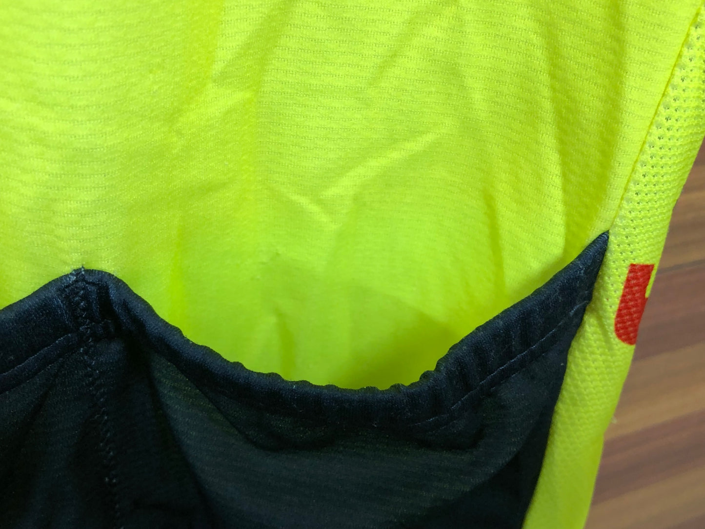 IL248 サンティーニ Santini 半袖 サイクルジャージ 黄 グレー M Segafredo ※汚れ、擦れ