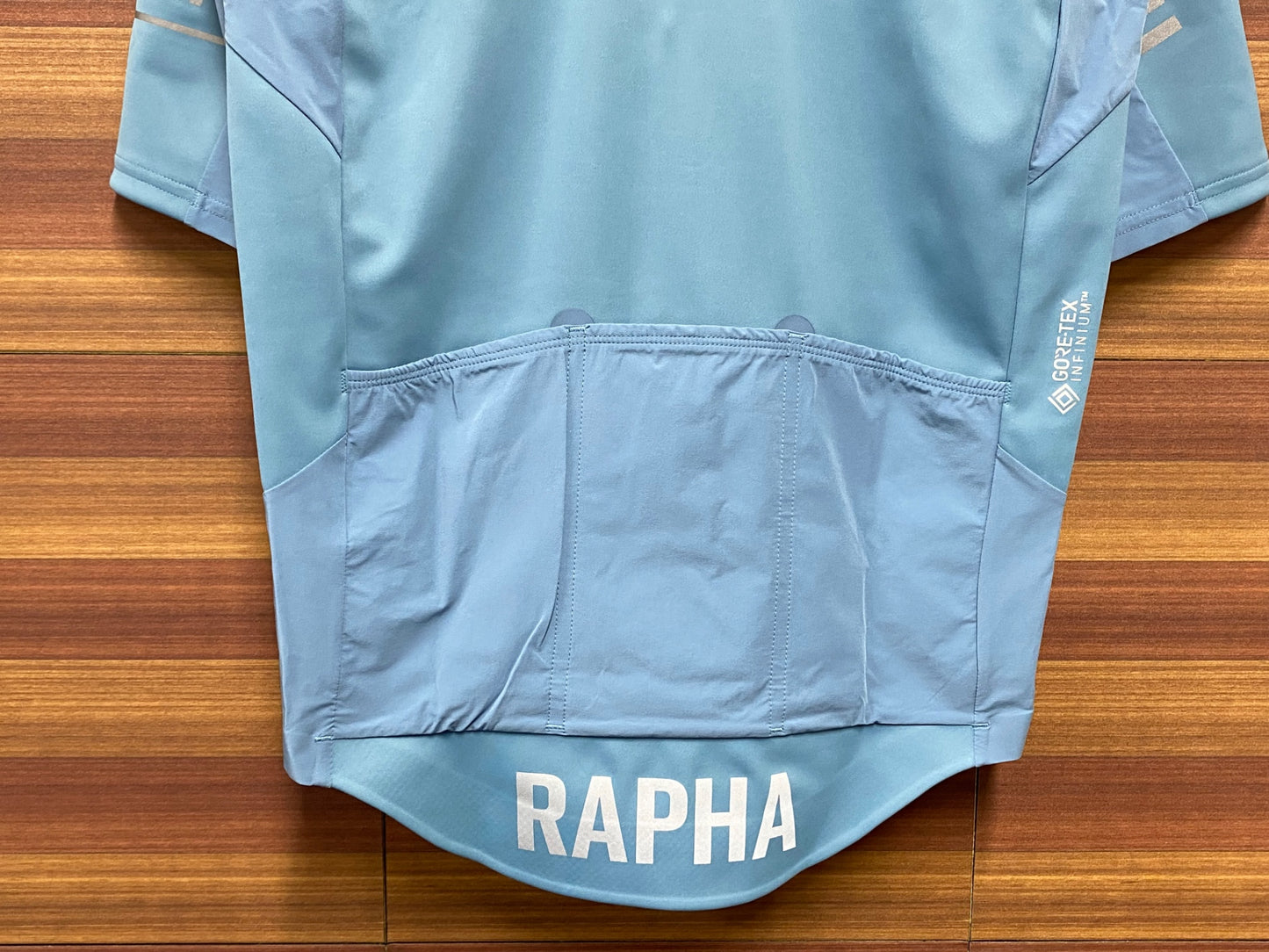 IT647 ラファ Rapha MEN'S PRO TEAM WINDSTOPPER JERSEY 半袖 サイクルジャージ 水 S 未使用