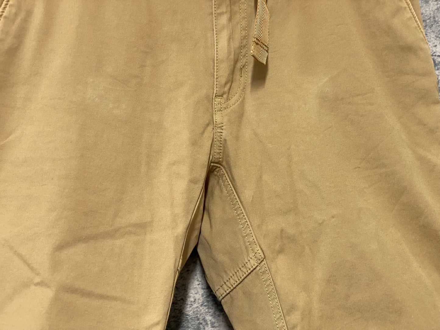 JC288 ナリフリ narifuri クロップドパンツ 七分丈 茶 M