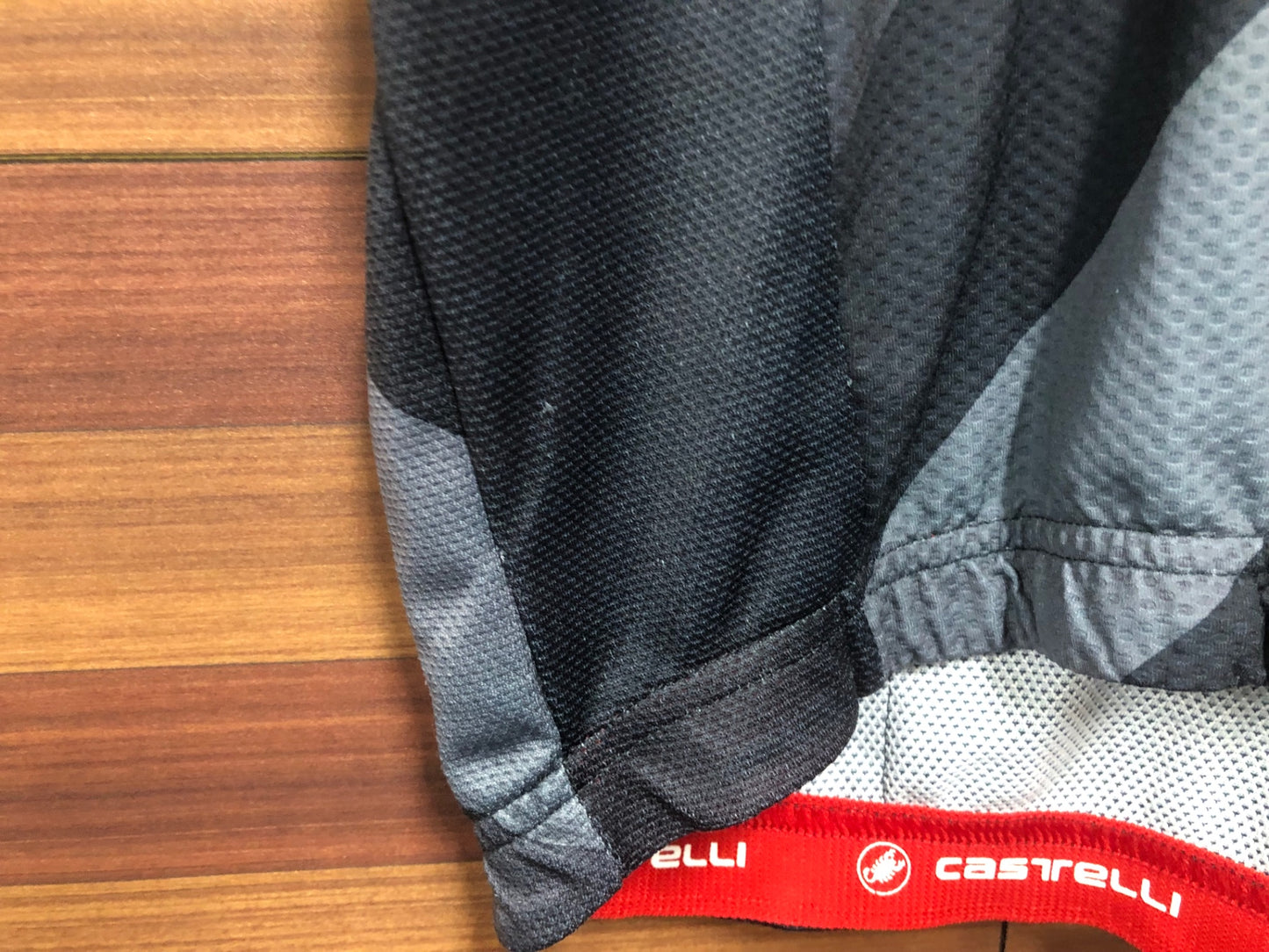 IF305 カステリ CASTELLI FREE AR4.1 半袖サイクルジャージ グレー L ほつれ スレ