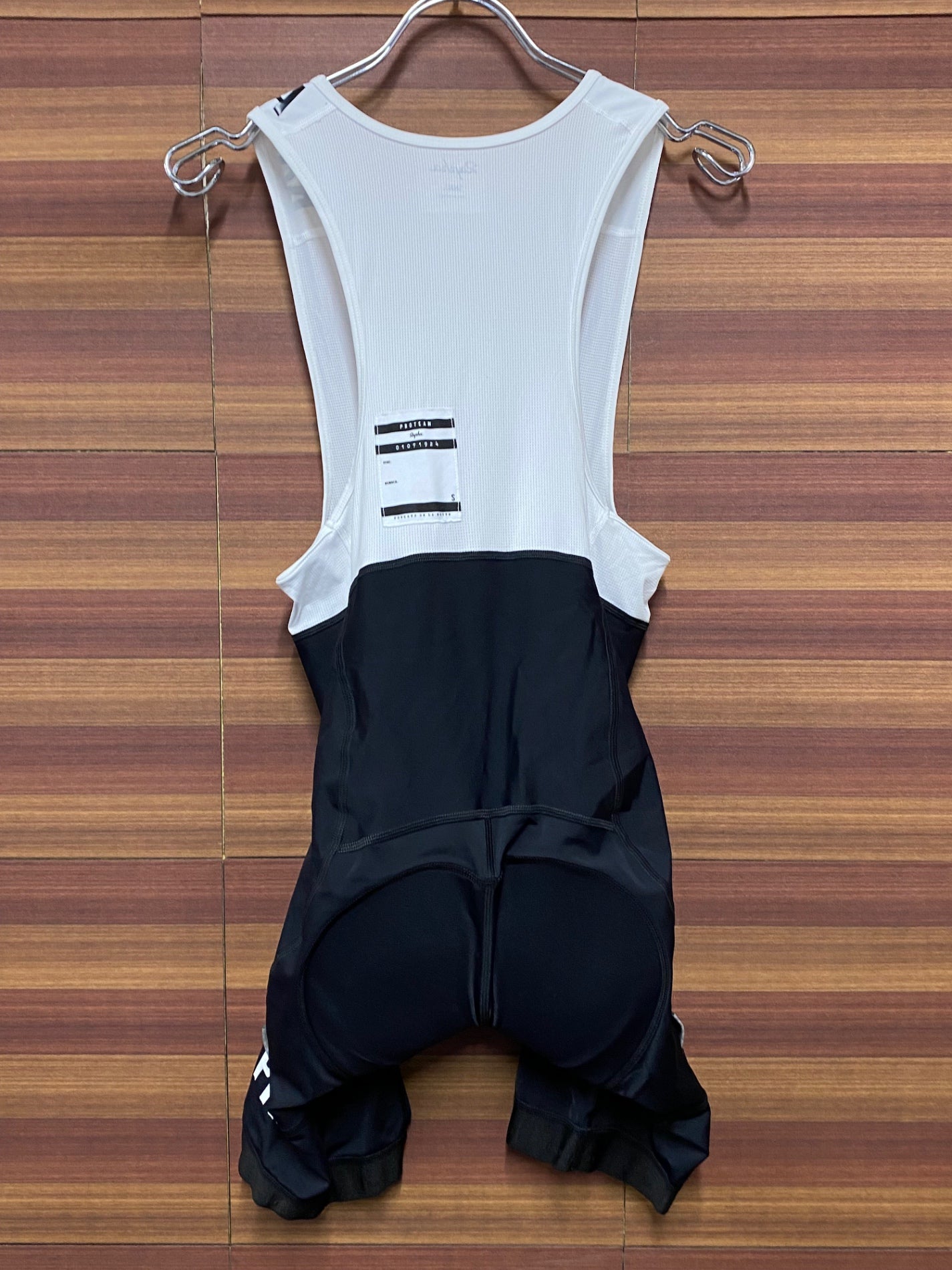 IT774 ラファ RAPHA PRO TEAM TRANING BIB SHORTS S 黒/白