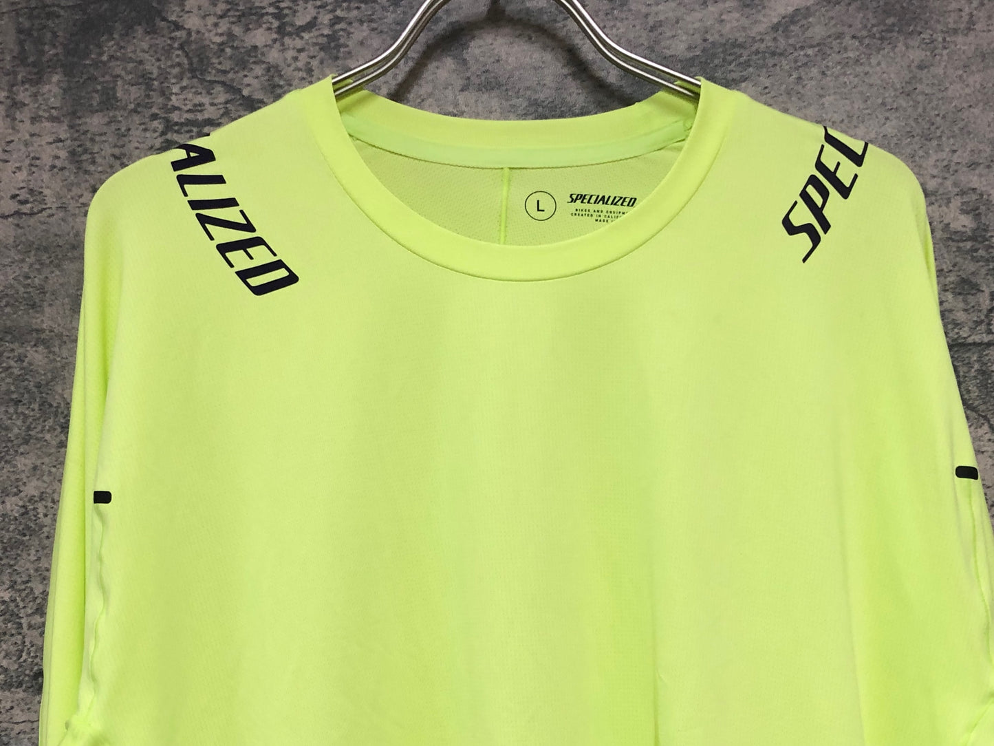 IY550 スペシャライズド SPECIALIZED 長袖 トレイルシャツ 白 黄色 L