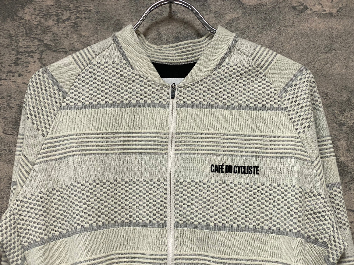 IZ939 カフェドシクリステ Cafe du Cycliste 長袖 サイクルジャージ M クリーム