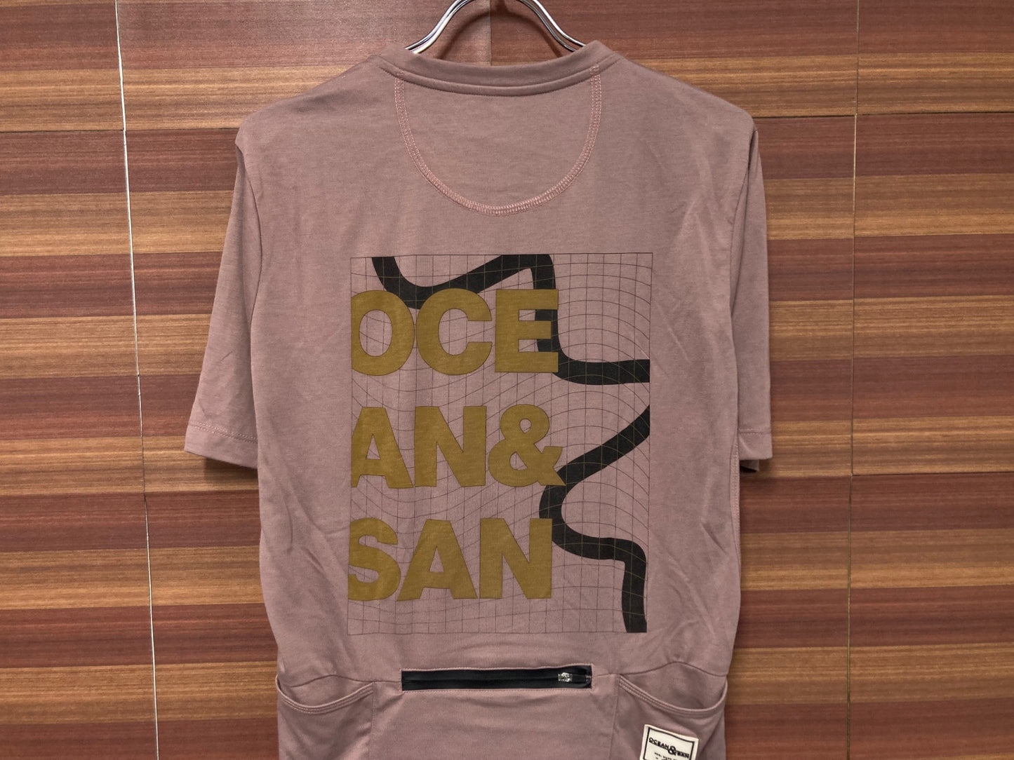 IM063 OCEAN & SAN all day shirts 半袖Tシャツ ピンク 一部穴
