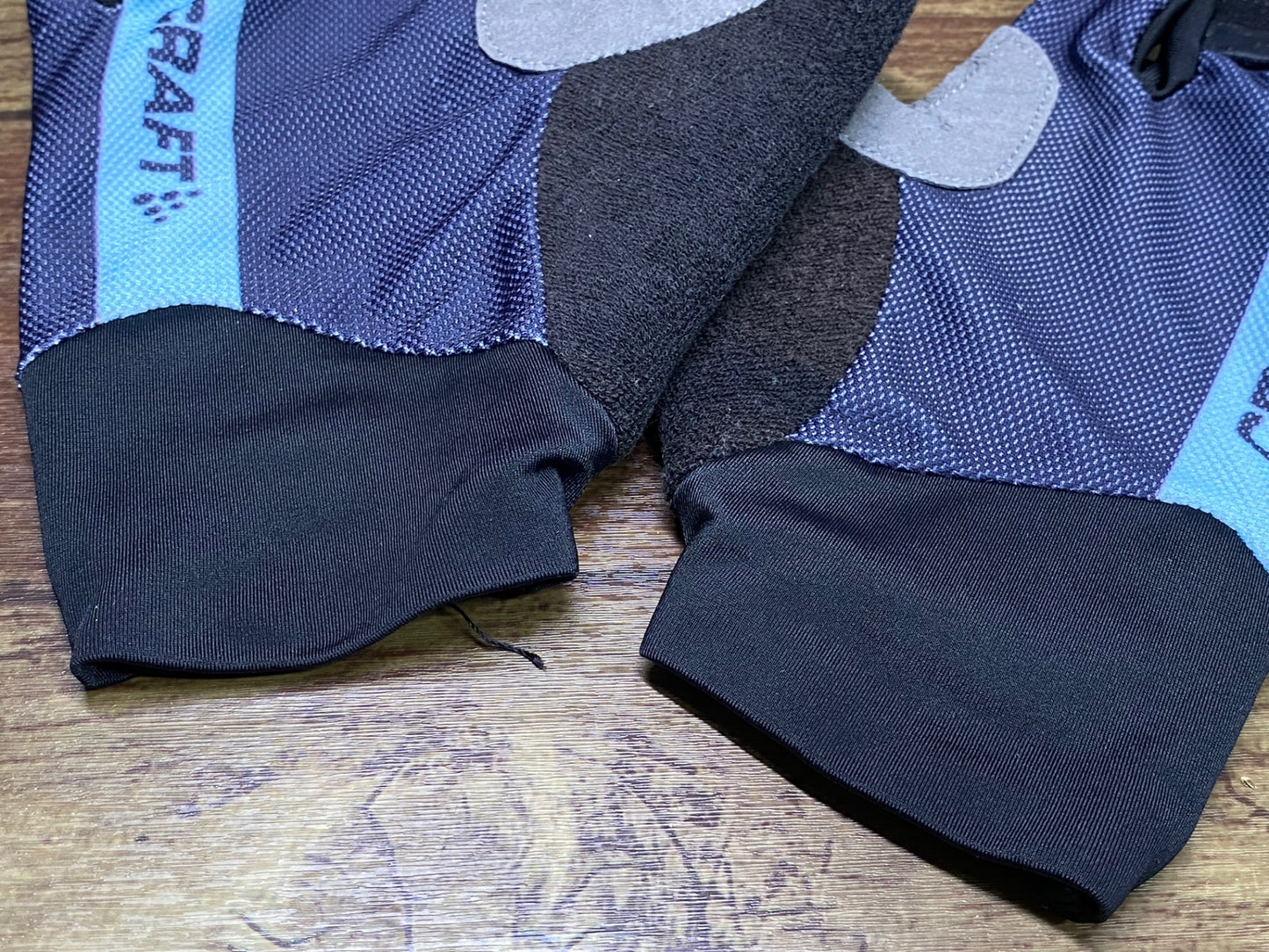 IY618 クラフト CRAFT 指切り グローブ 紺 黒 L