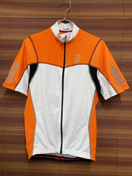 IQ352 カンパニョーロ CAMPAGNOLO 半袖サイクルジャージ 白オレンジ L