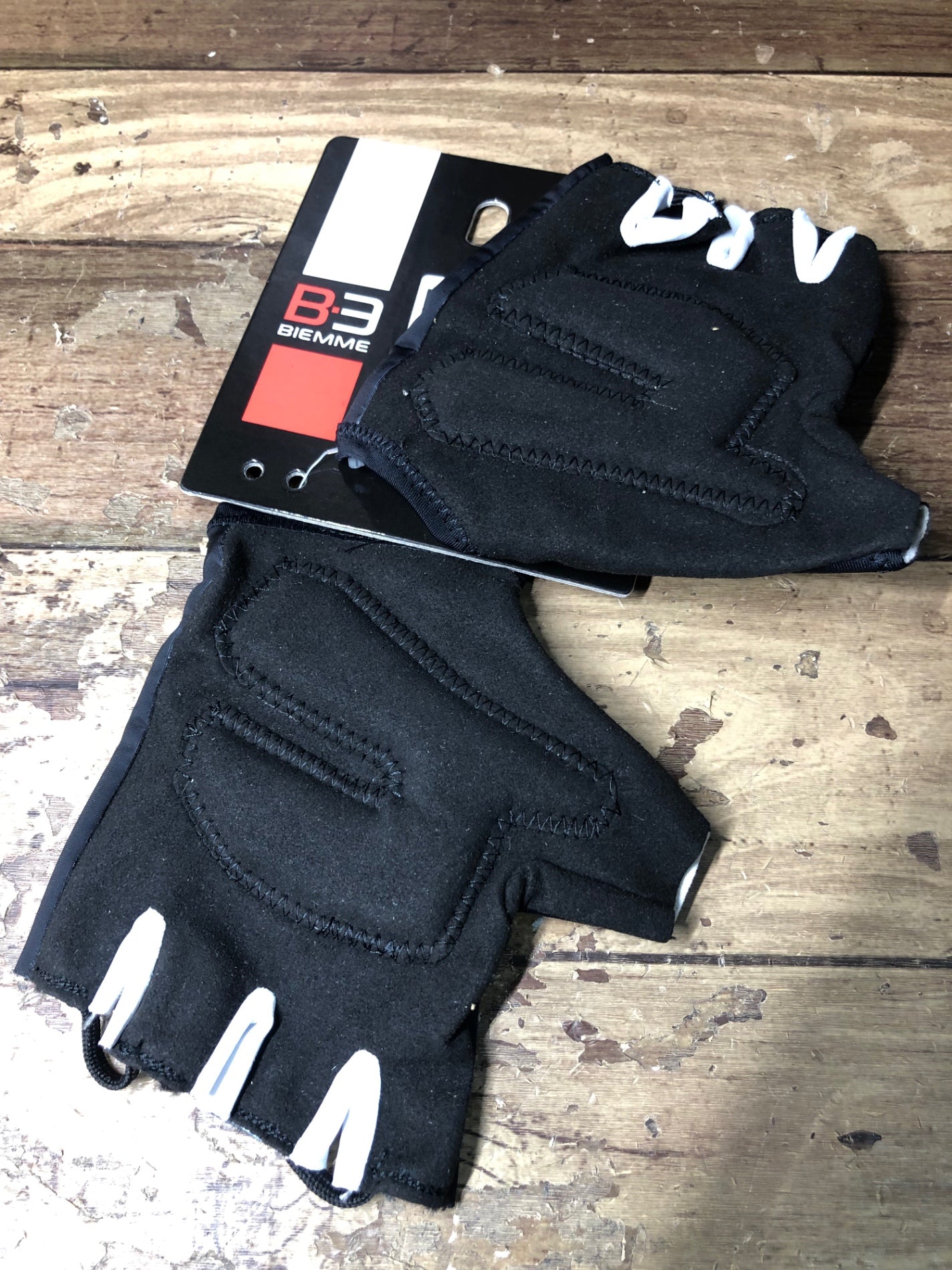 HO864 ビエンメ BIEMME GLOVE サイクルグローブ 黒赤 S