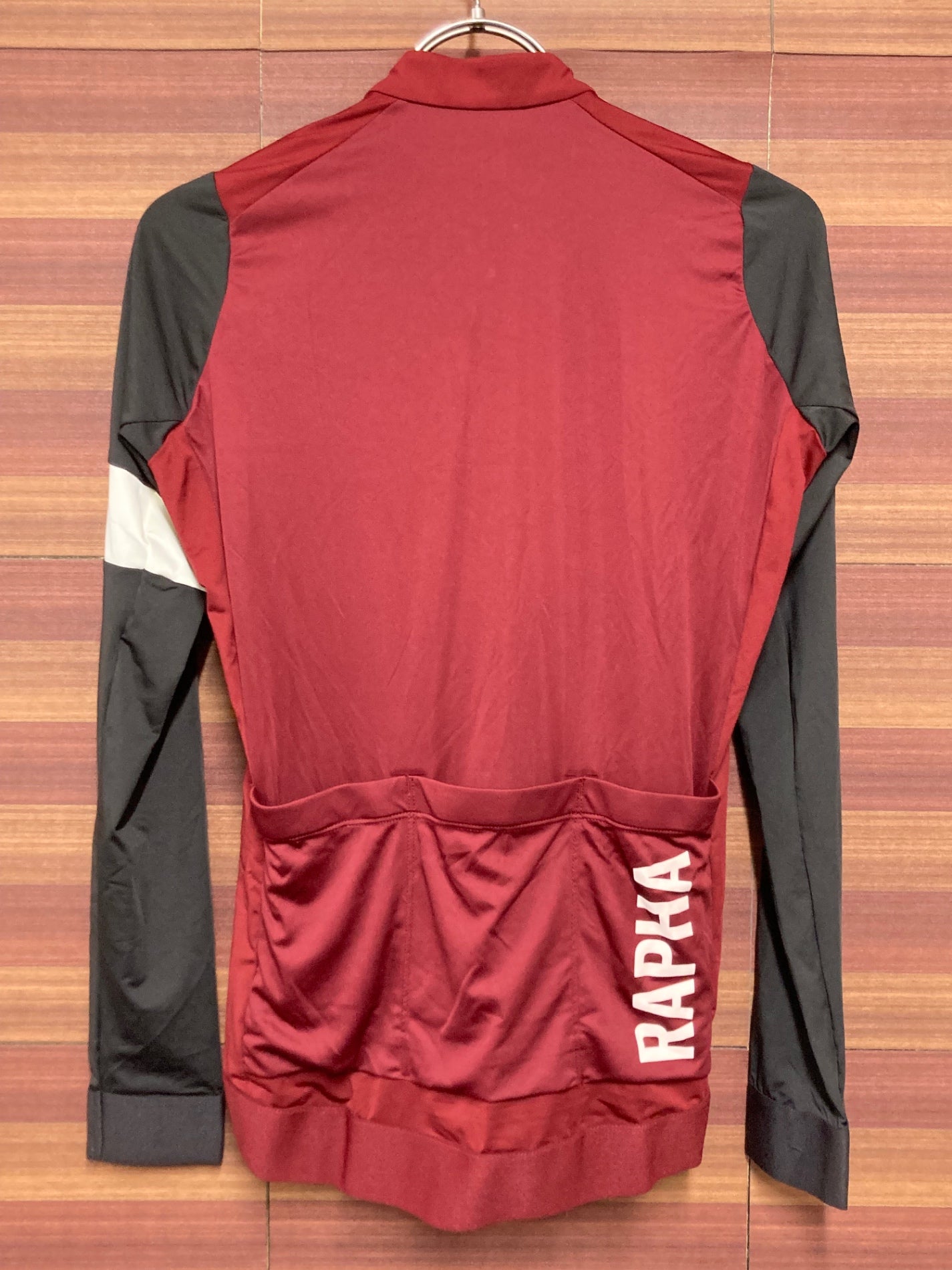 IQ759 ラファ Rapha PRO TEAM LONG SLEEVE TRAINING JERSEY 長袖 サイクルジャージ 赤 S