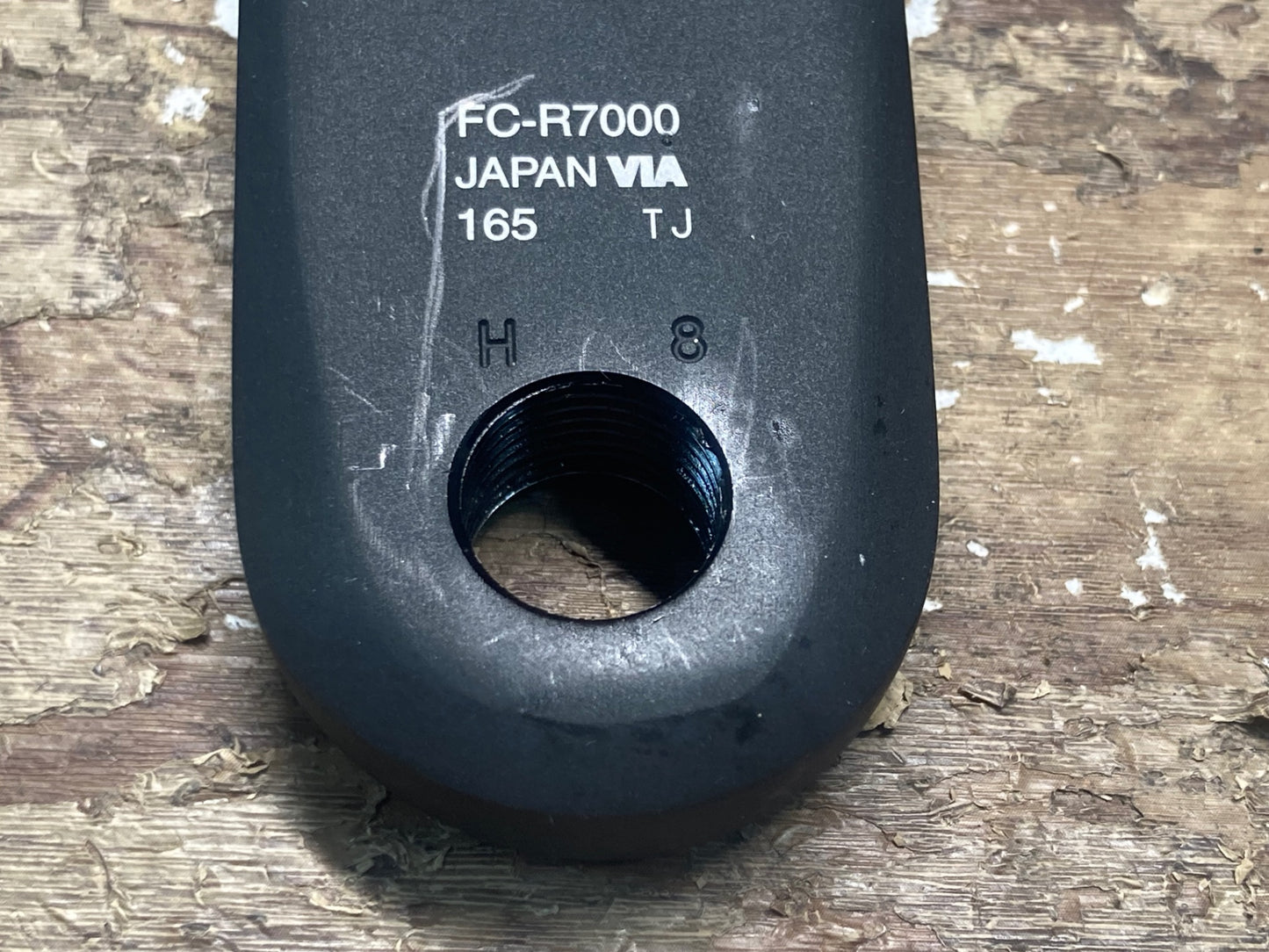 IE475 シマノ SHIMANO 105 FC-R7000 左クランク 4iii パワーメーター 165mm ※接続確認済