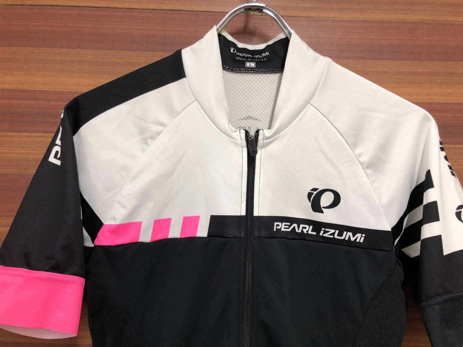 IL198 パールイズミ PEARLiZUMi 半袖 サイクルジャージ 黒白 L