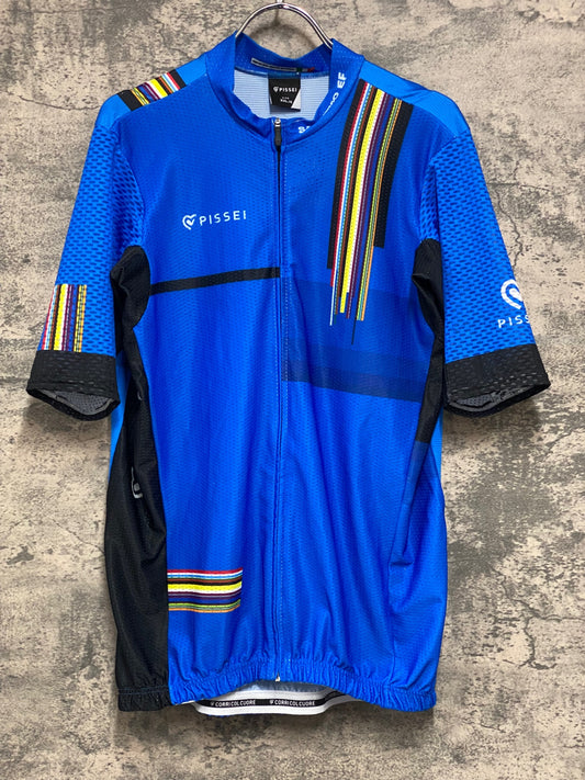 JB873 ピセイ PISSEI 半袖 サイクルジャージ 青 XXL