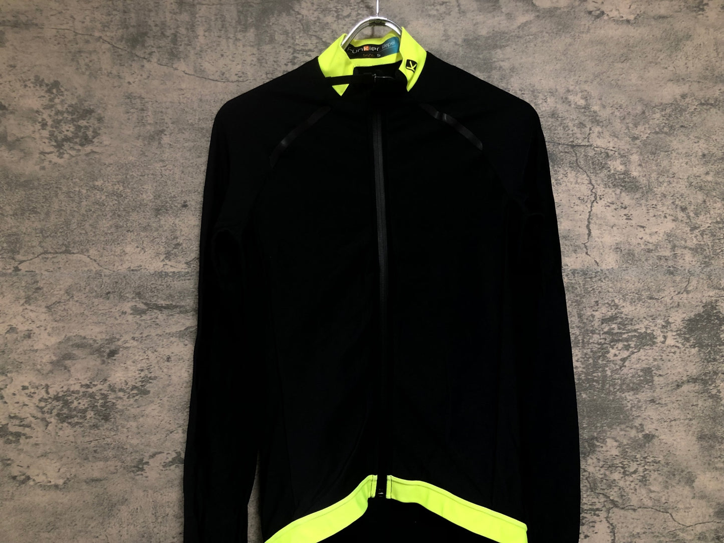 IW549 ファンキアー Funkier 長袖 サイクルジャージ 黒 S 裏起毛