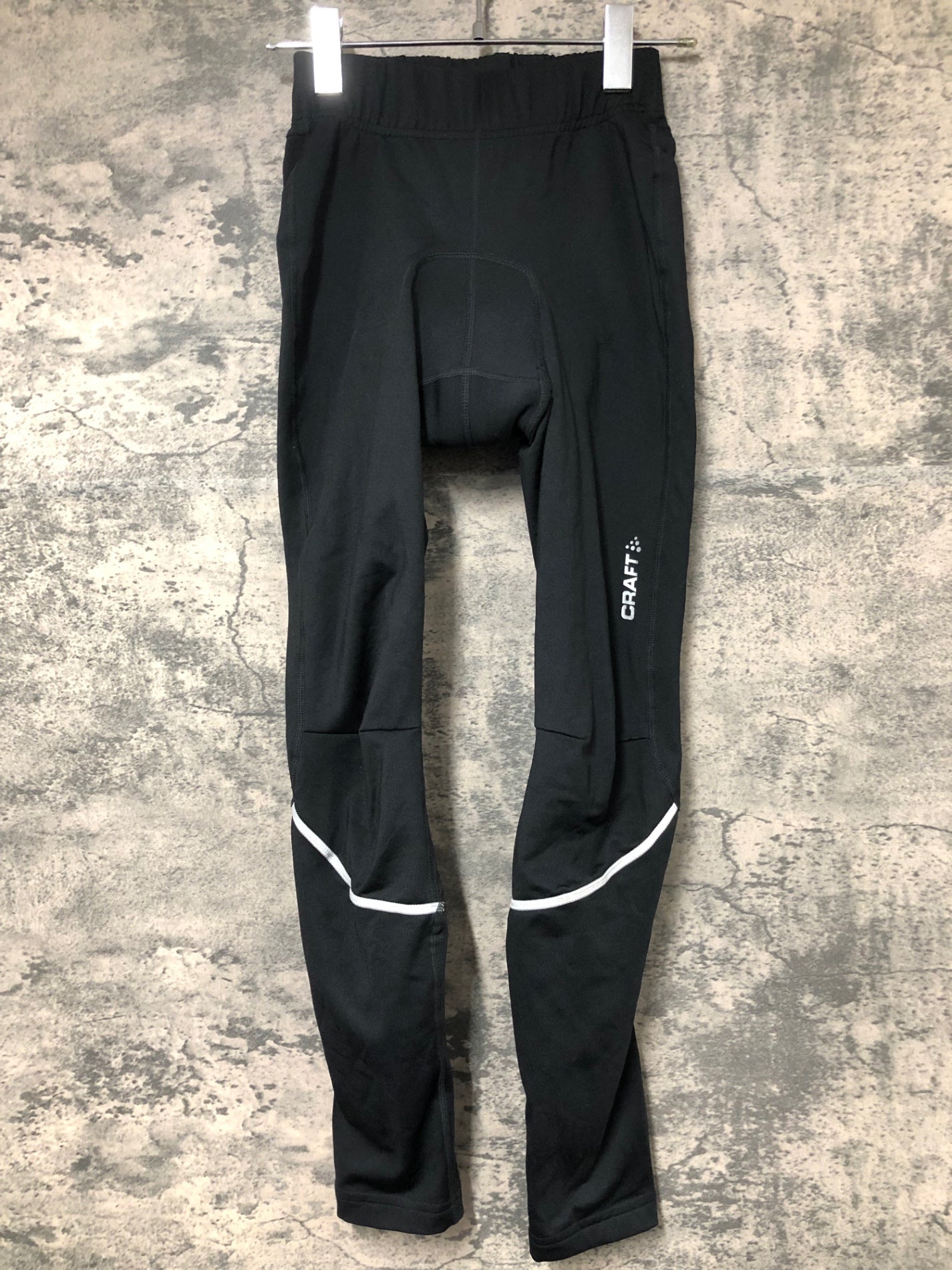 IY509 クラフト CRAFT レーサータイツ 黒 XS 裏起毛