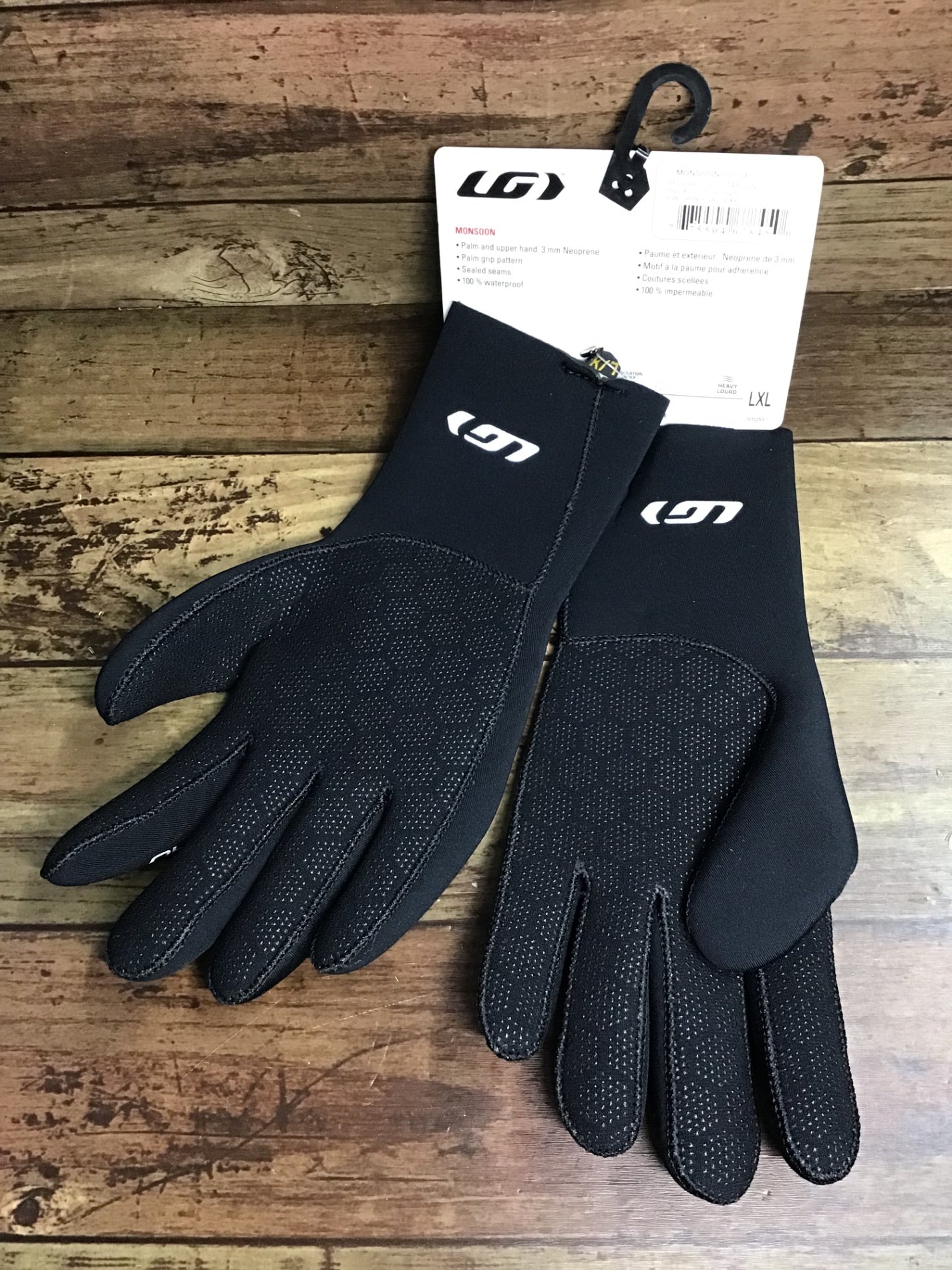 HX330 ガノー GARNEAU 長指 グローブ 黒 L/XL