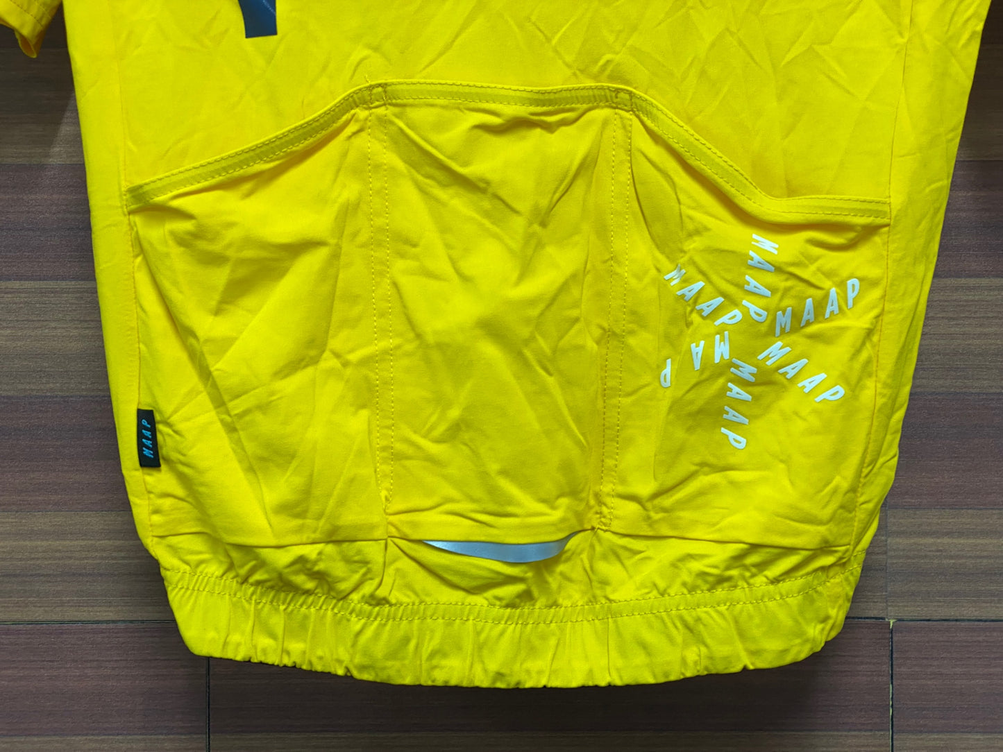 IV079 マープ MAAP Training Jersey 半袖サイクルジャージ 黄 S