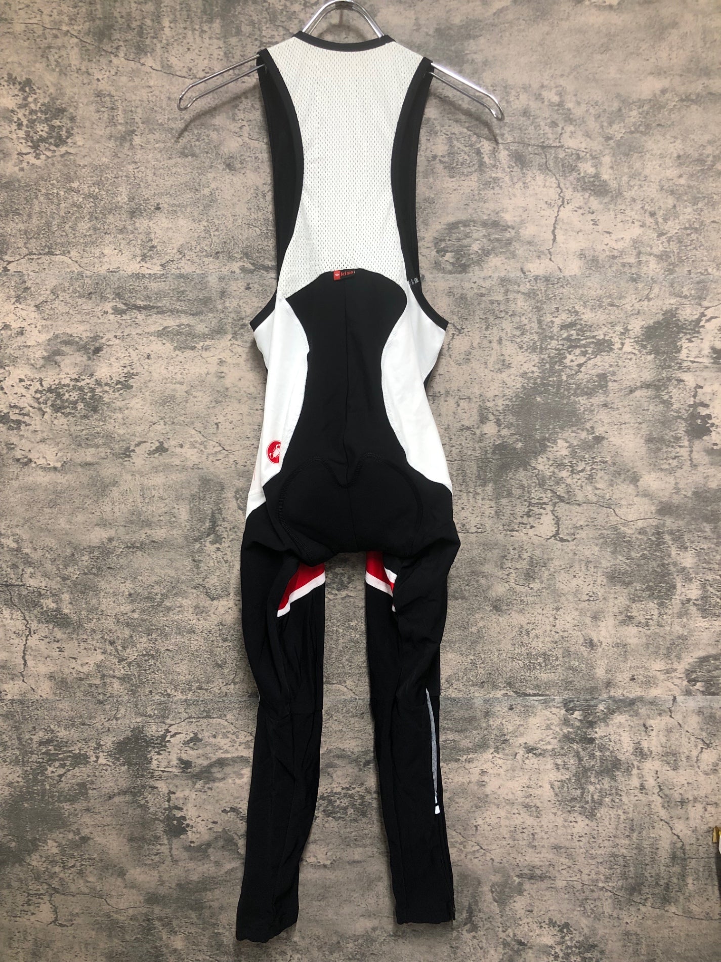 IX024 カステリ CASTELLI ビブタイツ 黒 レディース L 裏起毛