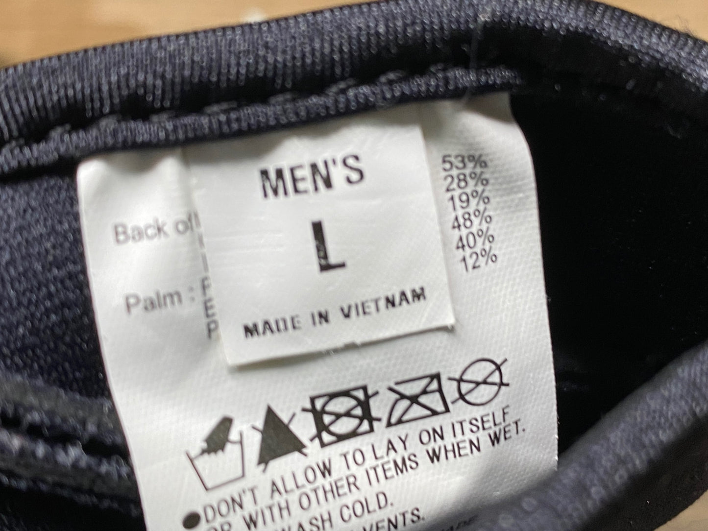 IQ679 シマノ SHIMANO 長指 グローブカバー 黒 L