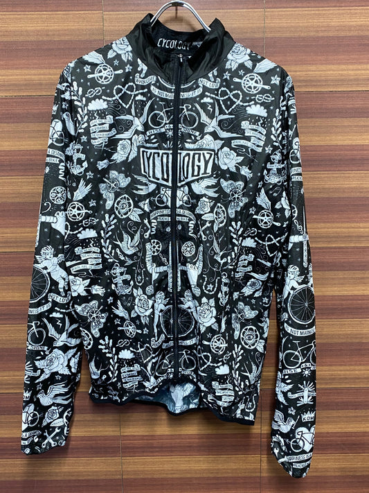 IT533 サイコロジー CYCOLOGY 長袖ウィンドブレーカー 黒 XL