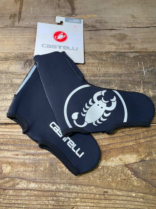 IV935 カステリ CASTELLI DILUVIO シューズカバー 黒 L/XL