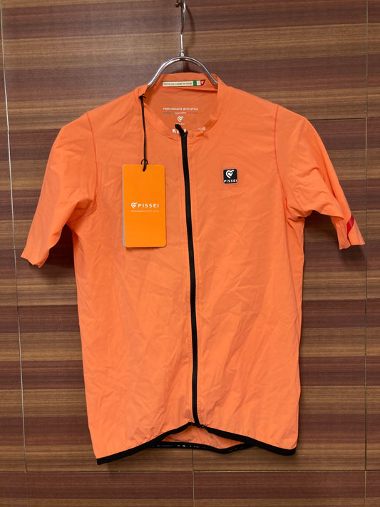 IQ317 ピセイ PISSEI 半袖サイクルジャージ オレンジ M-L