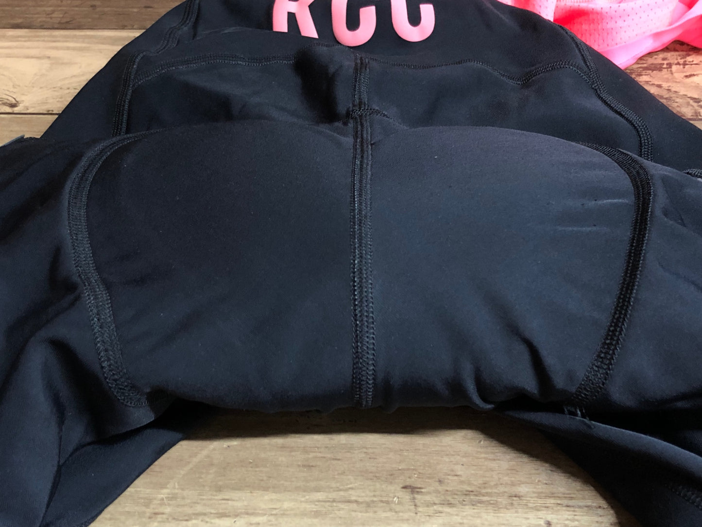 IO924 ラファ Rapha RCC SOUPLESSE WINTER TIGHTS ビブタイツ 黒 ピンク S