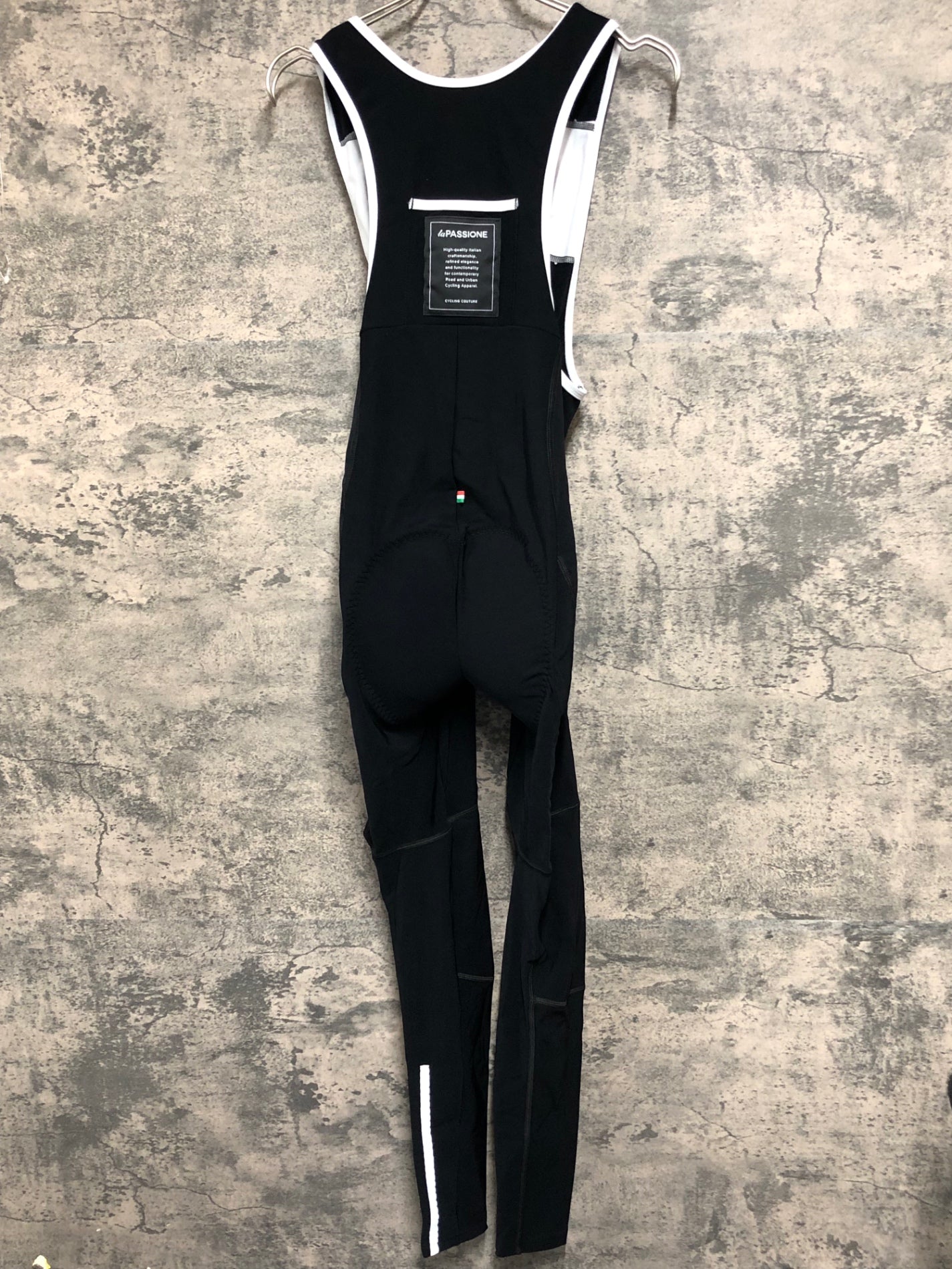 JB576 ラパッション la PASSIONE ビブタイツ 黒 XS 裏起毛