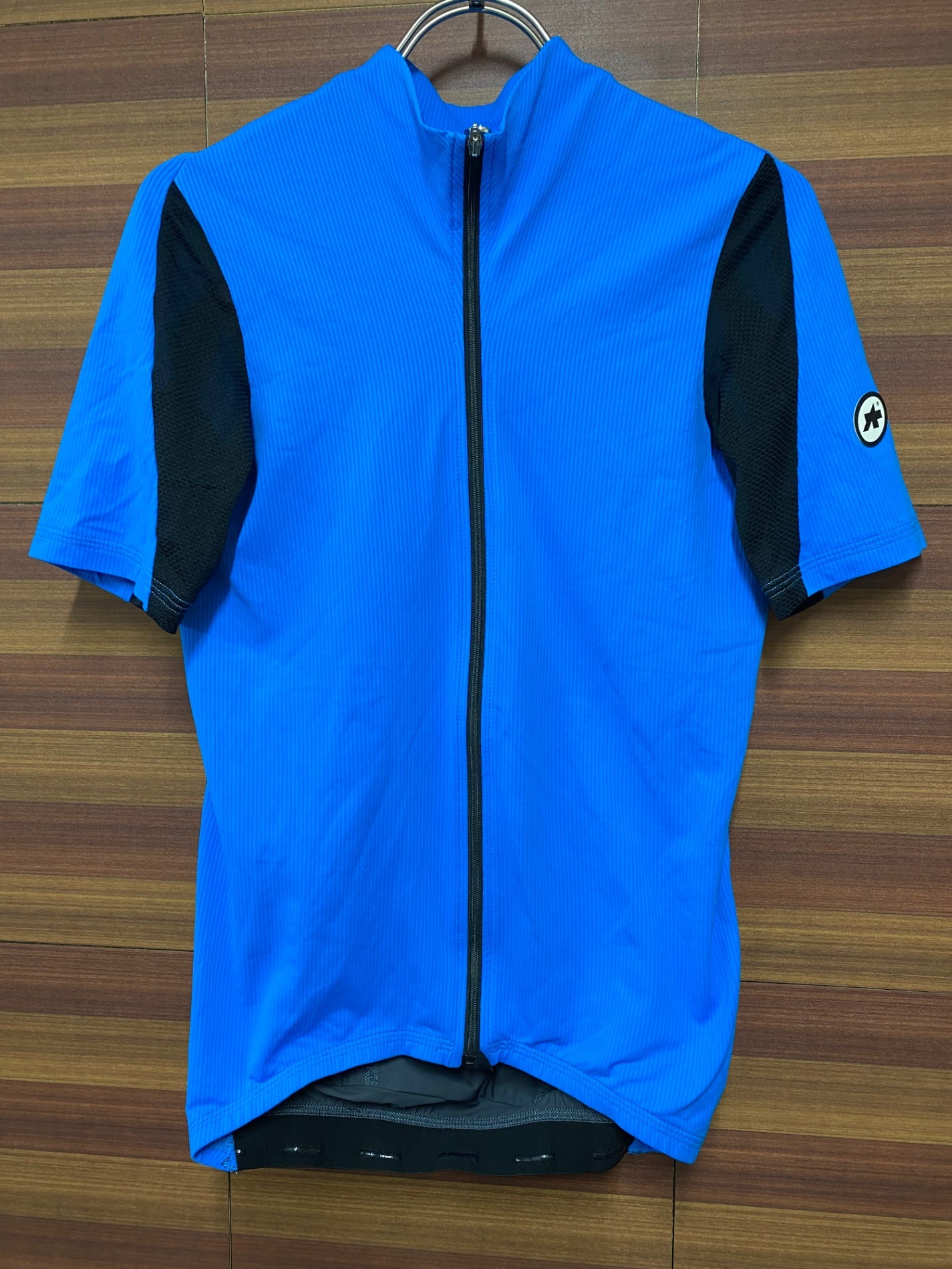 IH033 アソス assos ラリー RALLY SS Jersey 半袖 サイクルジャージ 黒 青 サイズ不明