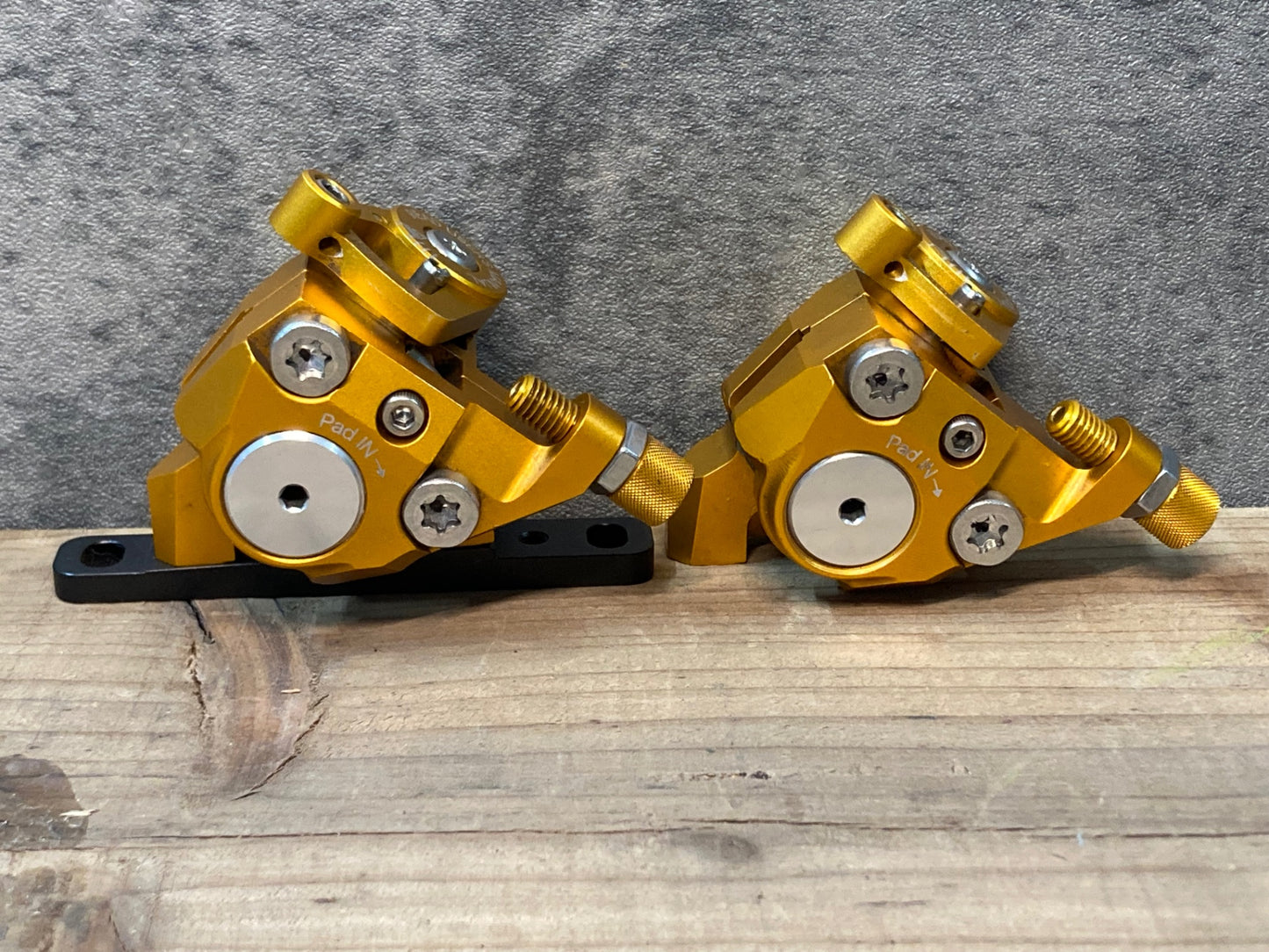 IN630 グロータック GROWTAC イコール EQUAL 機械式ディスクブレーキキャリパーセット オレンジ フラットマウント