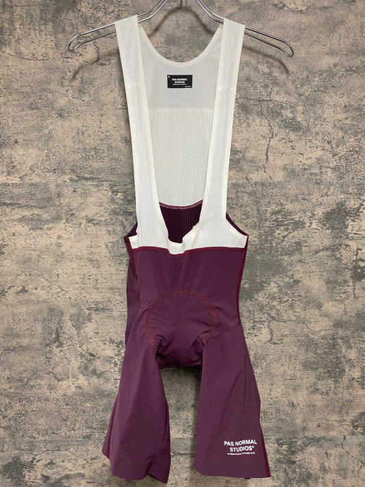 JC397 パスノーマルスタジオ Pas Normal Studios | Men's Solitude Bibs ビブショーツ バーガンディ S