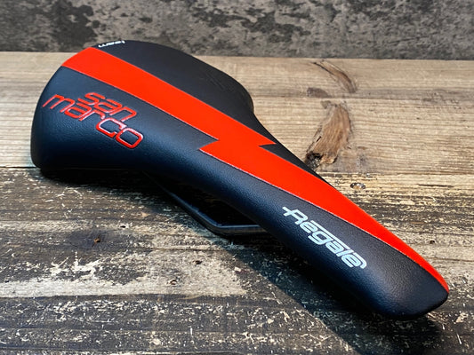 IO985 セラサンマルコ selle sanmarco リーガル REGALE TEAM サドル XSILITEレール 黒赤
