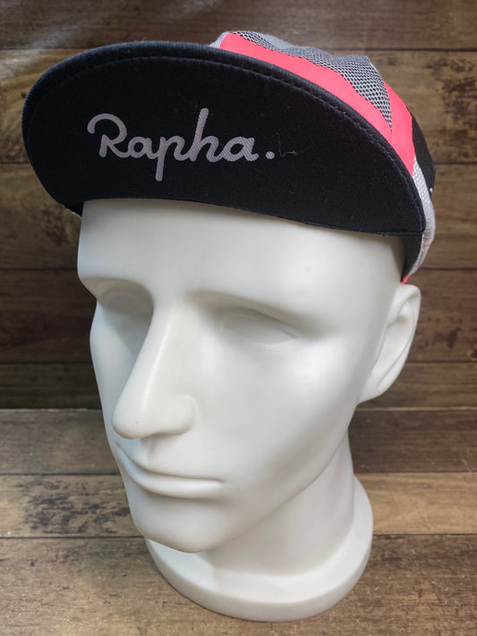 HW069 ラファ Rapha RCC CAP サイクルキャップ グレー ピンク ワンサイズ